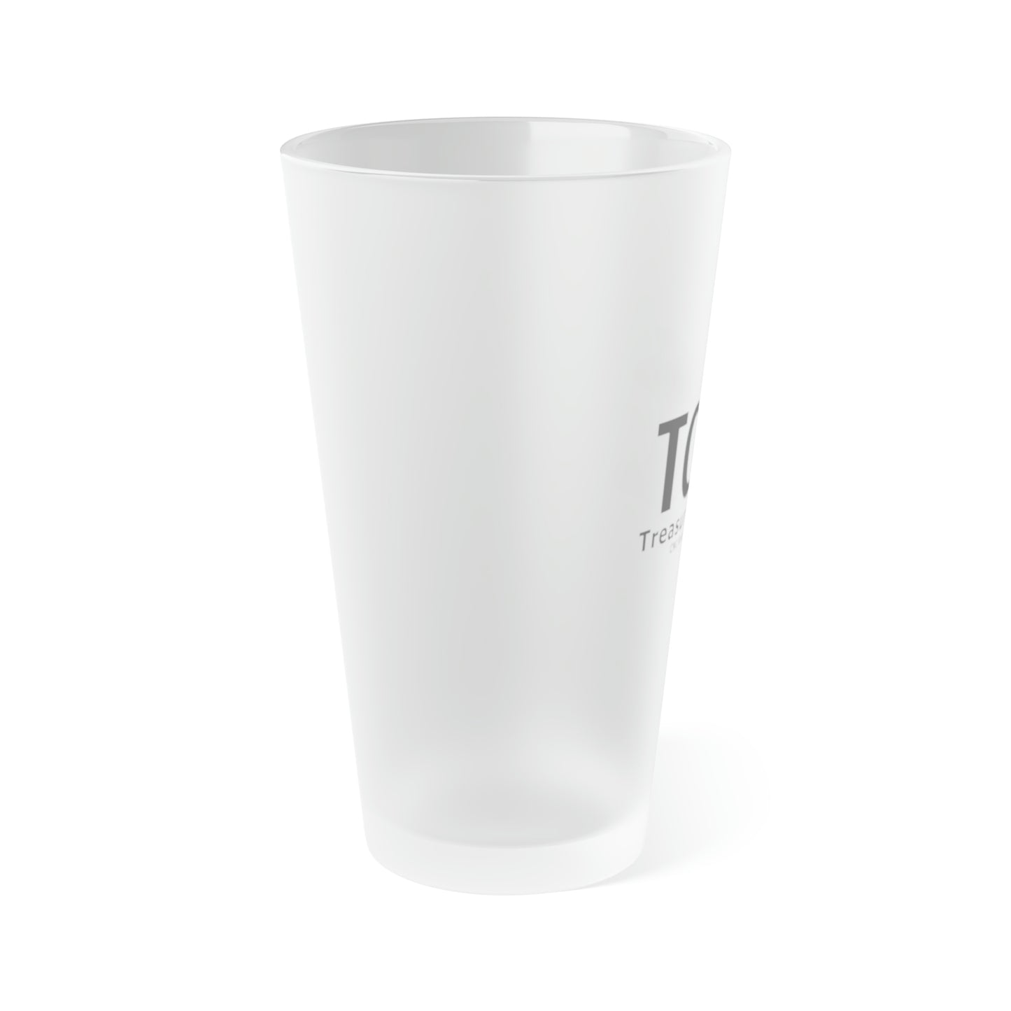 Frosted Pint Glass, 16oz - Treasure Coast 3D