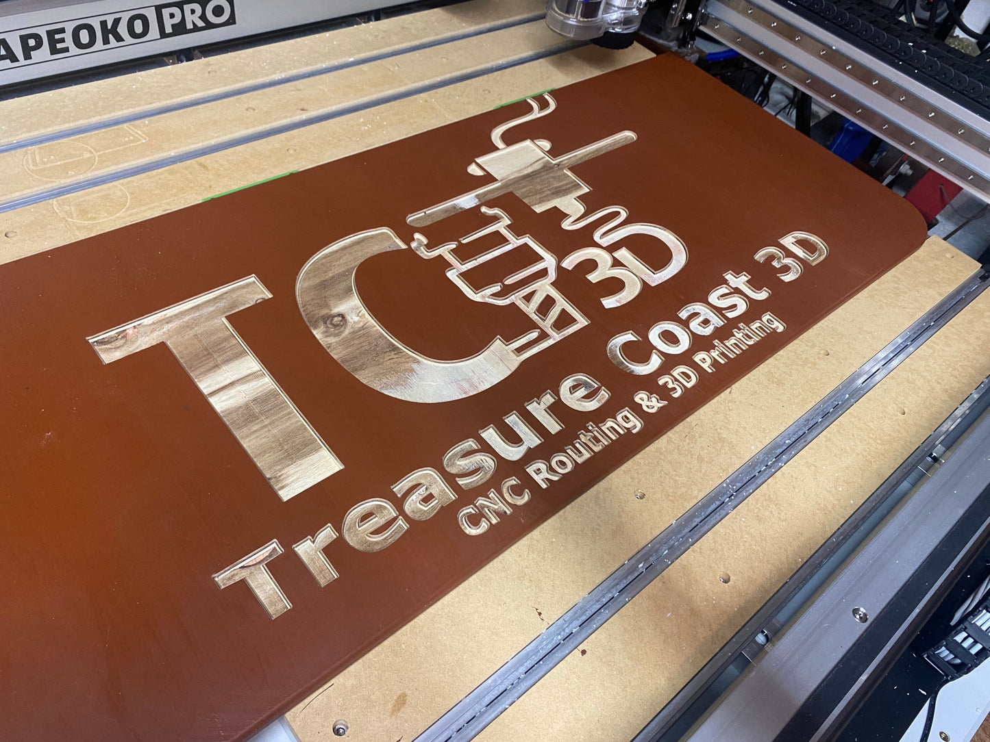 Shapeoko vacuum hose support