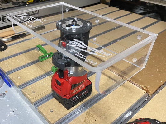 All acrylic router table mount