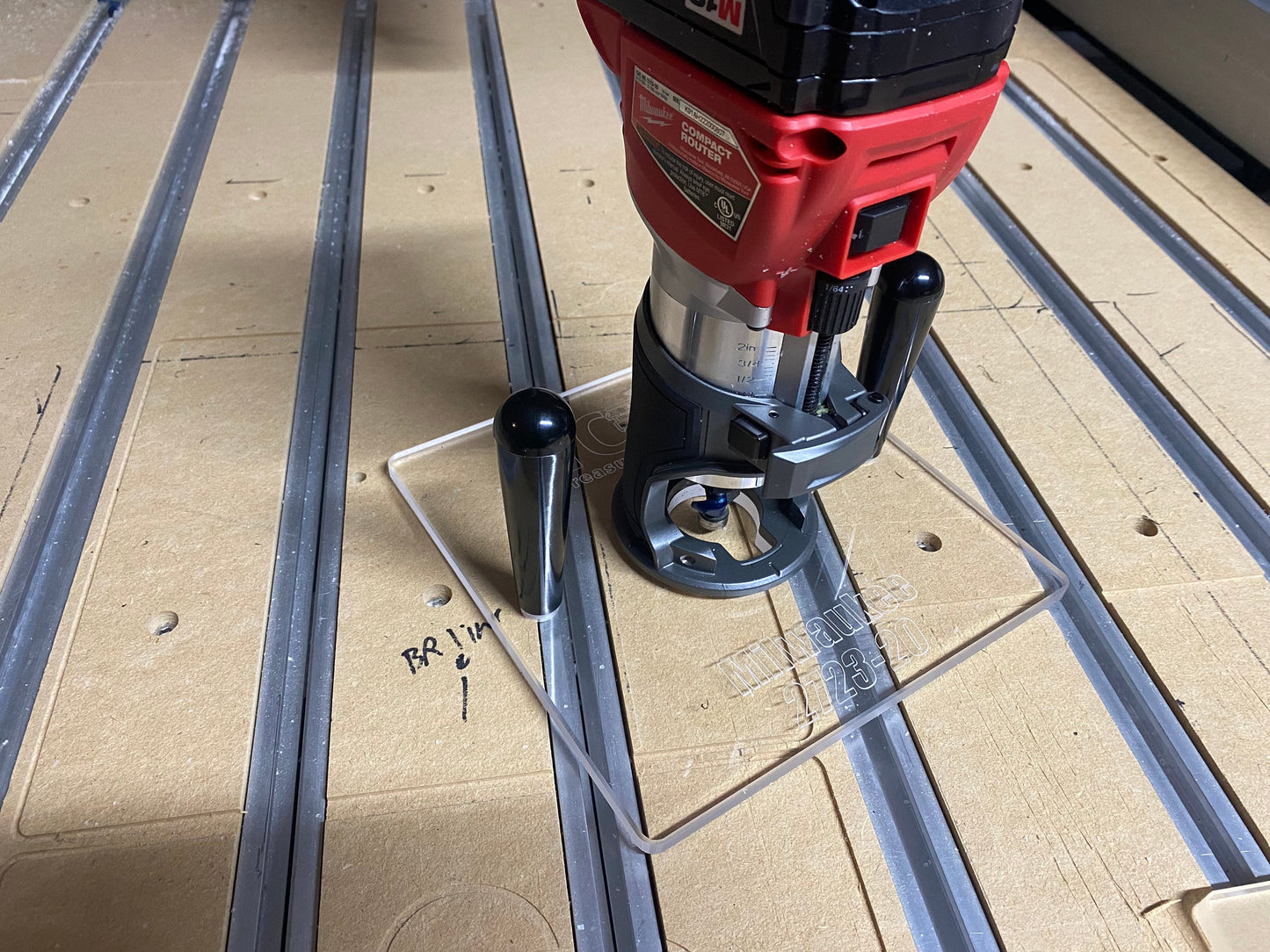 3/8 Router base plate