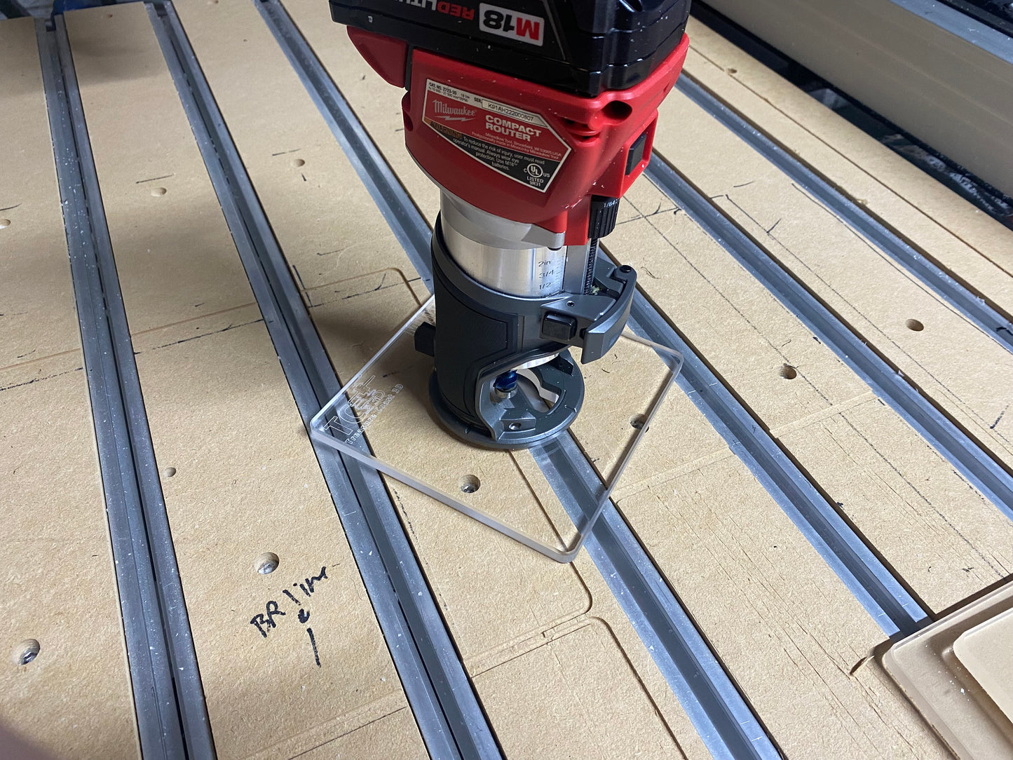 3/8 Router base plate