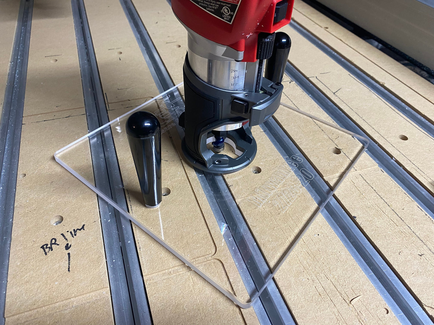 3/8 Router base plate