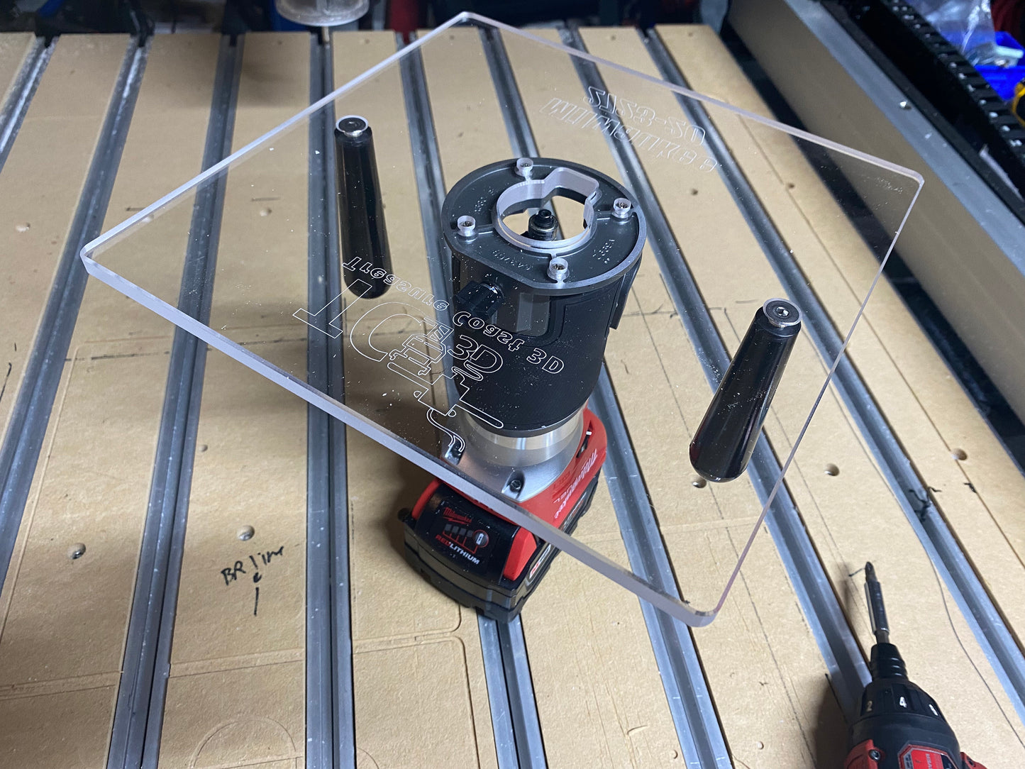 3/8 Router base plate