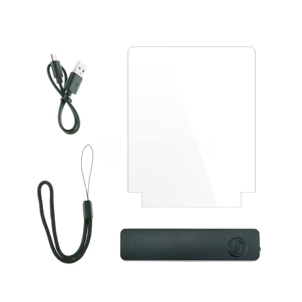 Rechargeable Acrylic Badge RGB Foldable Lamp