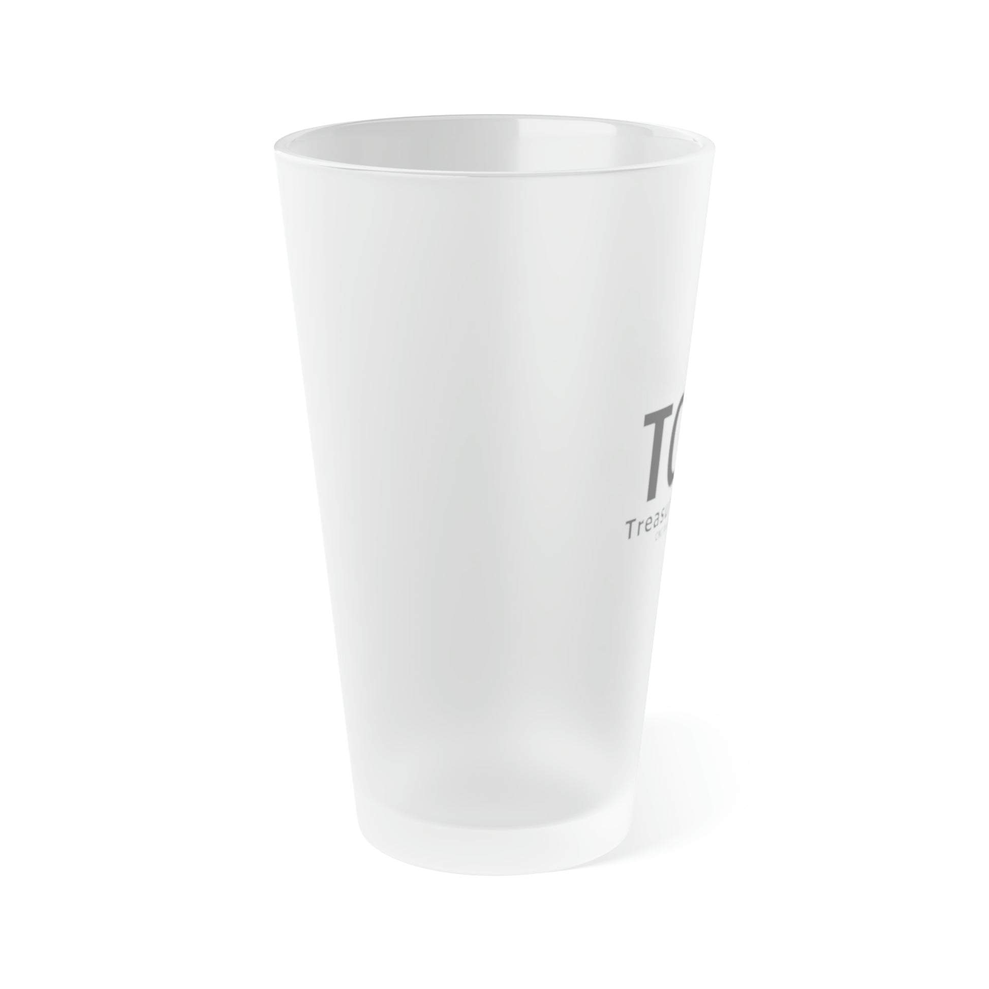 Frosted Pint Glass, 16oz - Treasure Coast 3D
