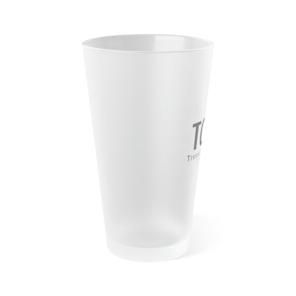 Frosted Pint Glass, 16oz - Treasure Coast 3D