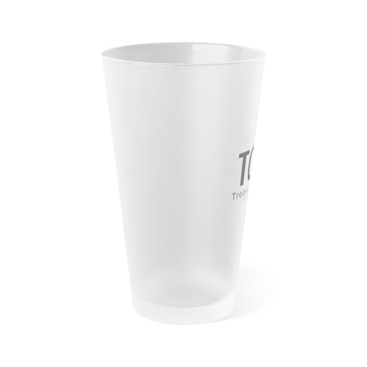 Frosted Pint Glass, 16oz - Treasure Coast 3D