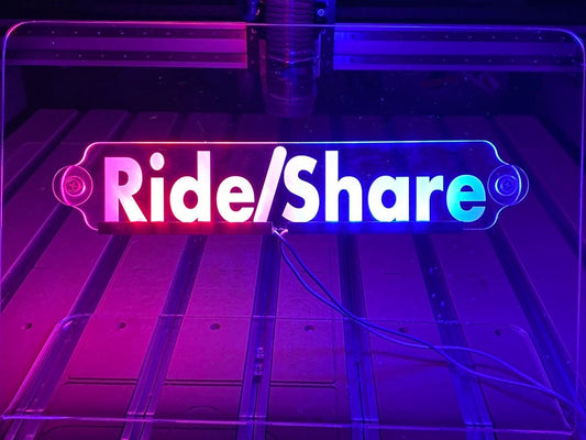 Led lit window sign