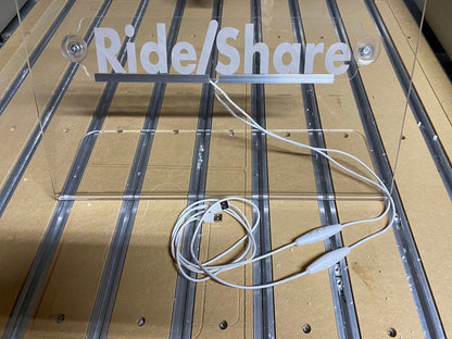 Led lit window sign