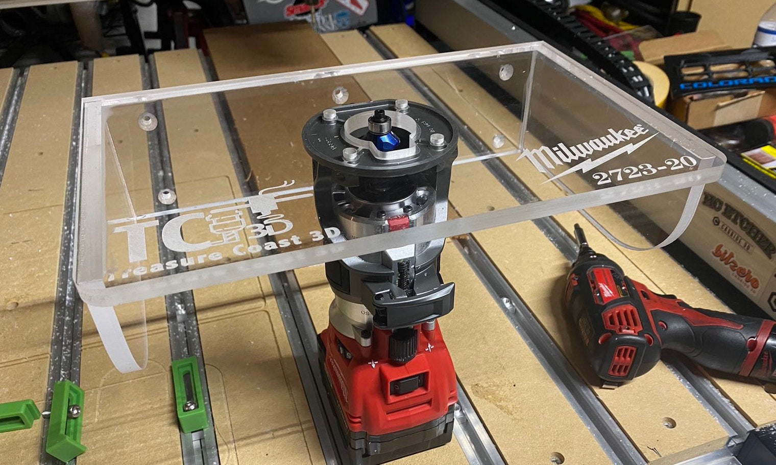 All acrylic router table mount – Treasure Coast 3D