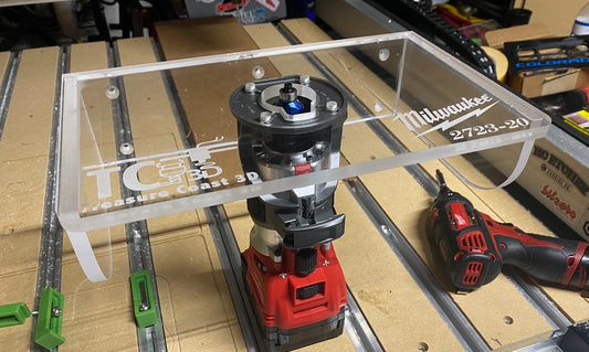 All acrylic router table mount