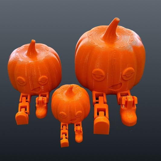 Pumpkin buddy with articulating legs