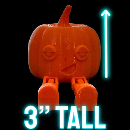 Pumpkin buddy with articulating legs