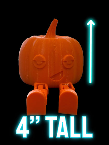Pumpkin buddy with articulating legs