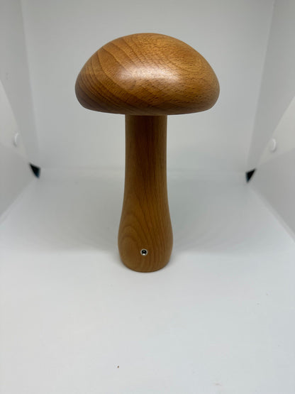Wood Mushroom Lamp White Lights Dimmable and Rechargeable